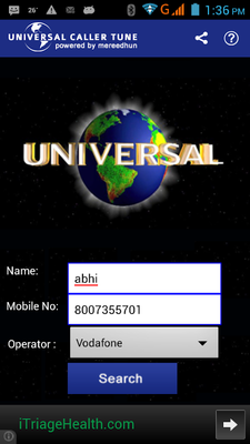 Emulate Android APK Universal Caller Tune