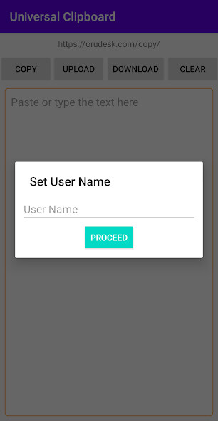 Run android online APK Universal Clipboard from MyAndroid or emulate Universal Clipboard using MyAndroid
