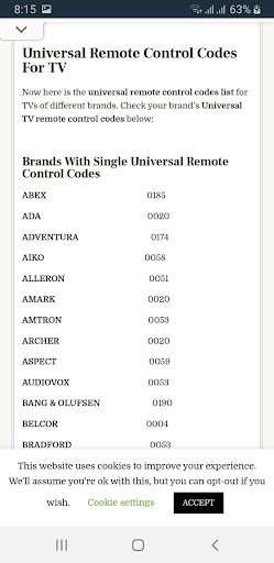 Run android online APK Universal Remote Codes from MyAndroid or emulate Universal Remote Codes using MyAndroid Run android online APK Universal Remote Codes from MyAndroid or emulate Universal Remote Codes using MyAndroid