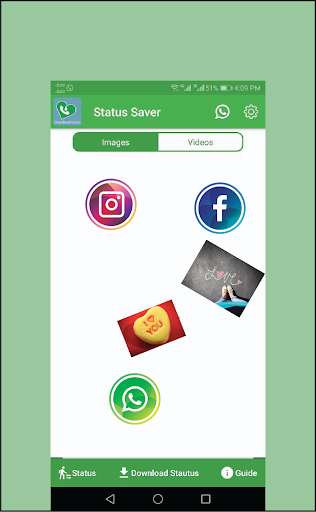Run android online APK Universal Status saver from MyAndroid or emulate Universal Status saver using MyAndroid