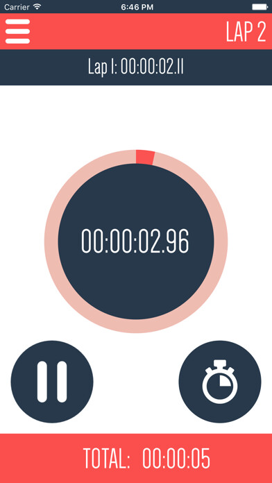 Emulate iPhone app Universal Training Timer using MyAndroid