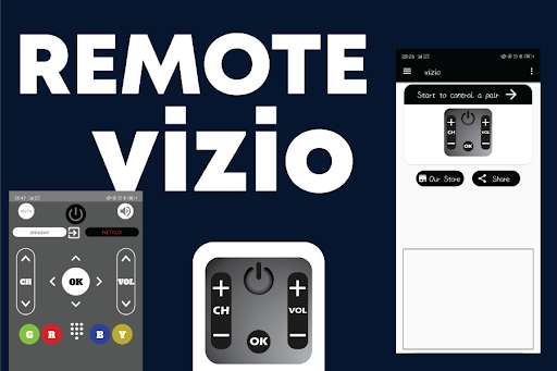 Run android online APK universal vizio remote control from MyAndroid or emulate universal vizio remote control using MyAndroid