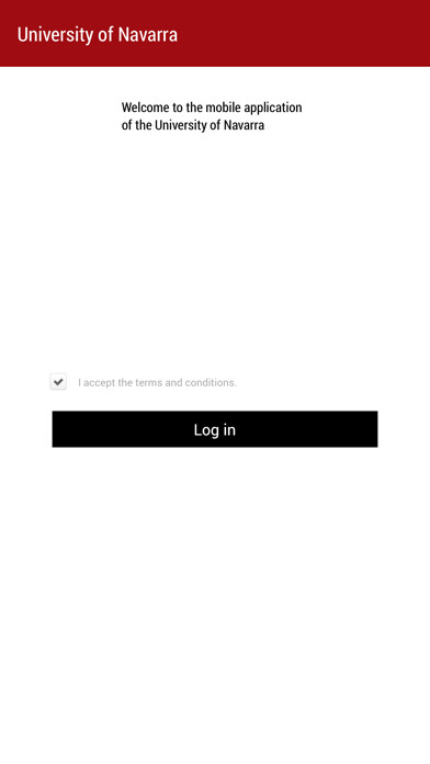 Emulate iPhone app Universidad de Navarra - Notas using MyAndroid