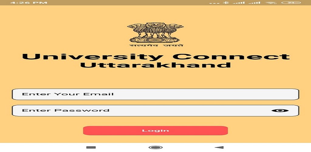 Run android online APK University Connect Uttarakhand from MyAndroid or emulate University Connect Uttarakhand using MyAndroid