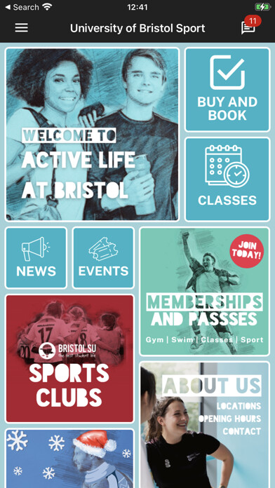 Emulate iPhone app University of Bristol Sport using MyAndroid Emulate iPhone app University of Bristol Sport using MyAndroid