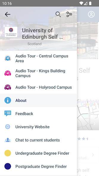 Emulate iPhone app University of Edinburgh Events using MyAndroid Emulate iPhone app University of Edinburgh Events using MyAndroid