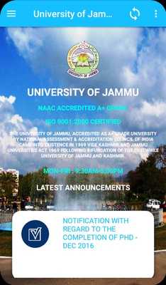 Emulate Android APK University of Jammu Emulate Android APK University of Jammu