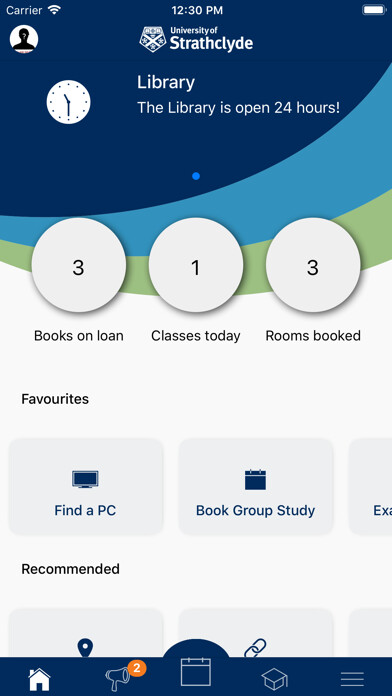 Emulate iPhone app University of Strathclyde using MyAndroid