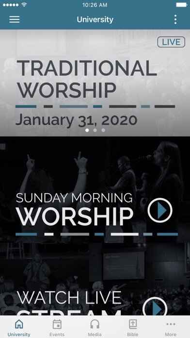Emulate iPhone app University United Methodist using MyAndroid