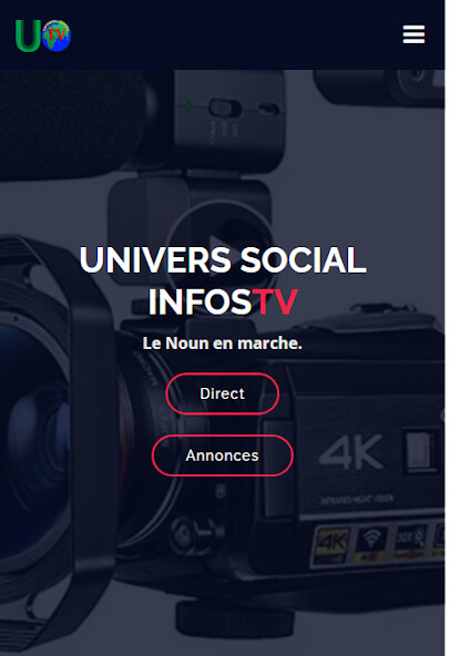 Run android online APK Univers Social Infos Tv from MyAndroid or emulate Univers Social Infos Tv using MyAndroid