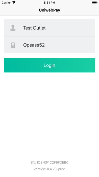 Emulate iPhone app UniwebPay using MyAndroid