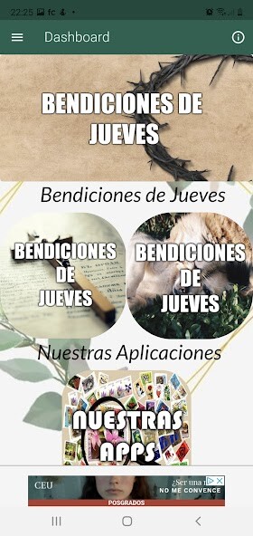 Run android online APK UN JUEVES LLENO DE BENDICIONES from MyAndroid or emulate UN JUEVES LLENO DE BENDICIONES using MyAndroid