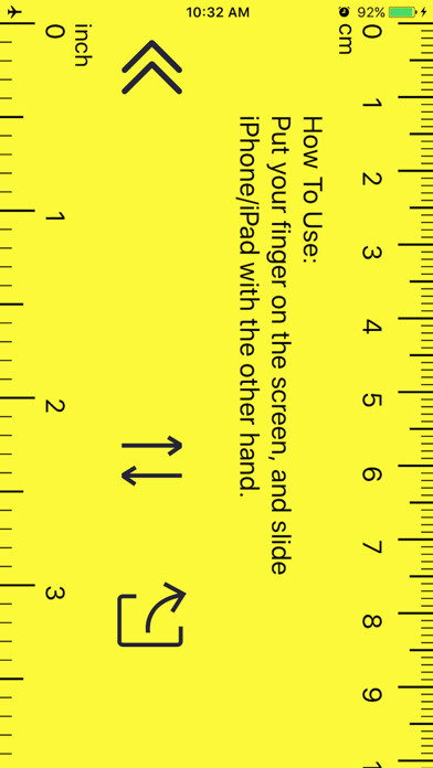 Emulate iPhone app Unlimited-Length Visual Ruler using MyAndroid