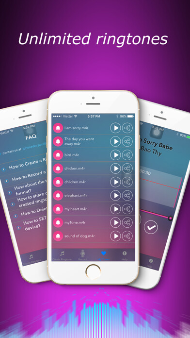 Emulate iPhone app Unlimited Tones: Create ringtones from music, voices using MyAndroid Emulate iPhone app Unlimited Tones: Create ringtones from music, voices using MyAndroid