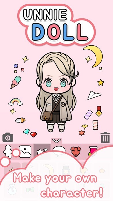 Emulate iPhone app Unnie doll using MyAndroid
