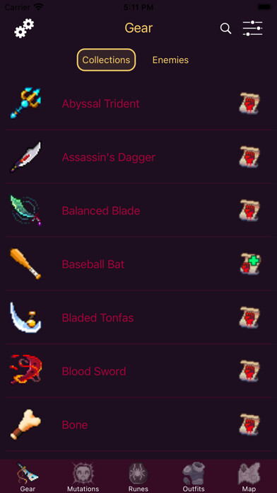Emulate iPhone app Unofficial Dead Cells Guide using MyAndroid