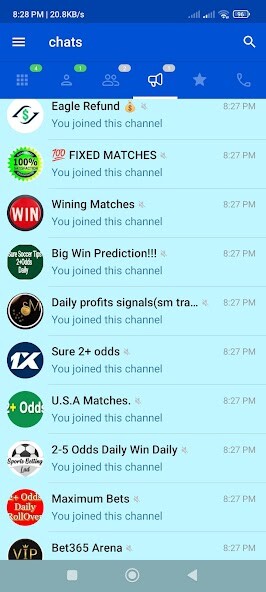 Run android online APK Unofficial telegram messenger from MyAndroid or emulate Unofficial telegram messenger using MyAndroid