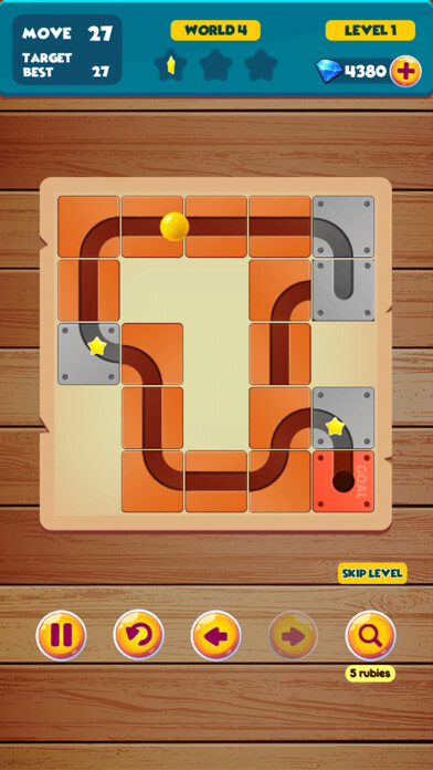 Emulate iPhone app Unroll Puzzle : Slide Tiles using MyAndroid