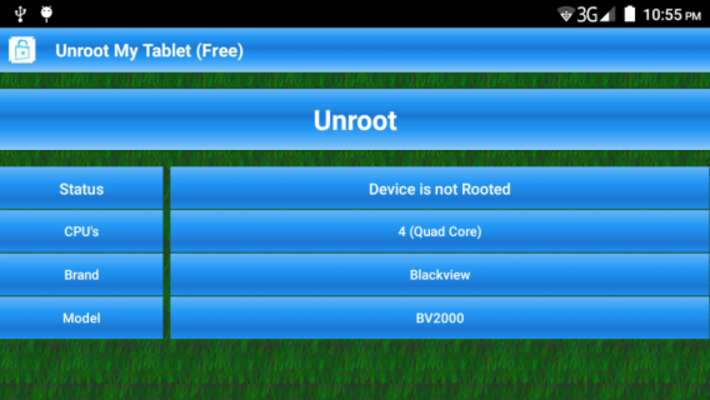 Emulate Android APK Unroot My Tablet (Free)