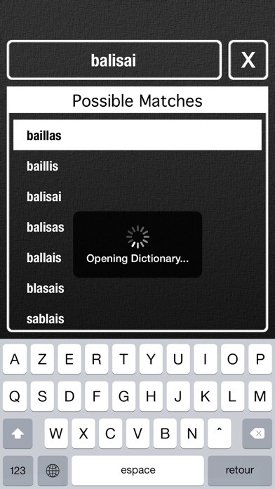 Emulate iPhone app UnScramble French Words using MyAndroid Emulate iPhone app UnScramble French Words using MyAndroid