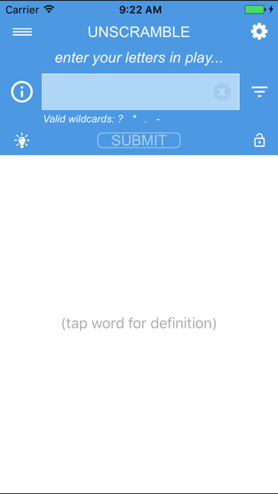 Emulate iPhone app Unscramble Letters using MyAndroid Emulate iPhone app Unscramble Letters using MyAndroid