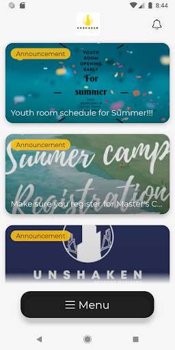 Run android online APK Unshaken Student Ministry from MyAndroid or emulate Unshaken Student Ministry using MyAndroid