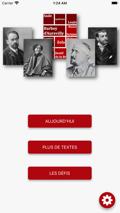 Emulate iPhone app Un Texte Un Eros using MyAndroid