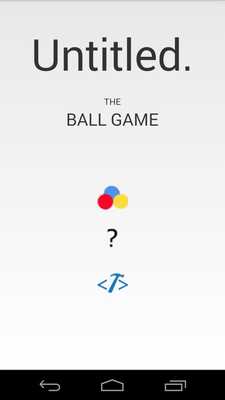 Emulate Android APK Untitled : The Ball Game