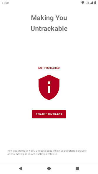 Run android online APK Untrack: Stop Link Tracking from MyAndroid or emulate Untrack: Stop Link Tracking using MyAndroid