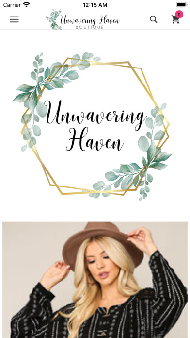 Emulate iPhone app Unwavering Haven Boutique using MyAndroid