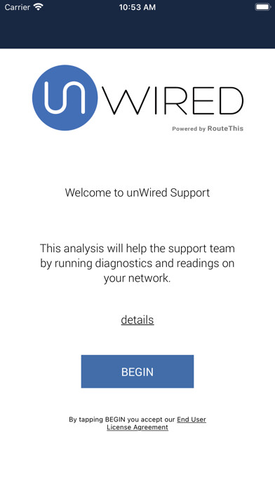 Emulate iPhone app unWired Support using MyAndroid
