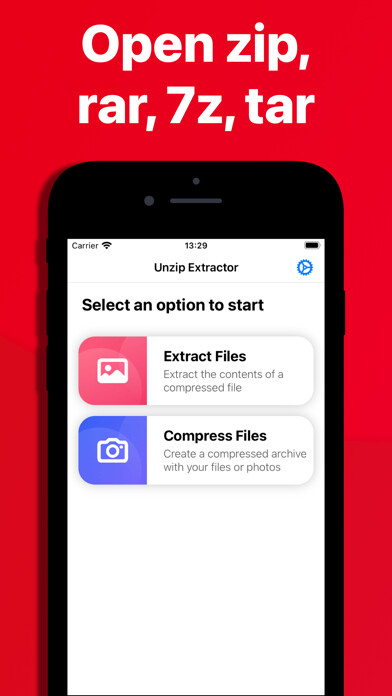 Emulate iPhone app Unzip Extractor - zip, rar, 7z using MyAndroid Emulate iPhone app Unzip Extractor - zip, rar, 7z using MyAndroid