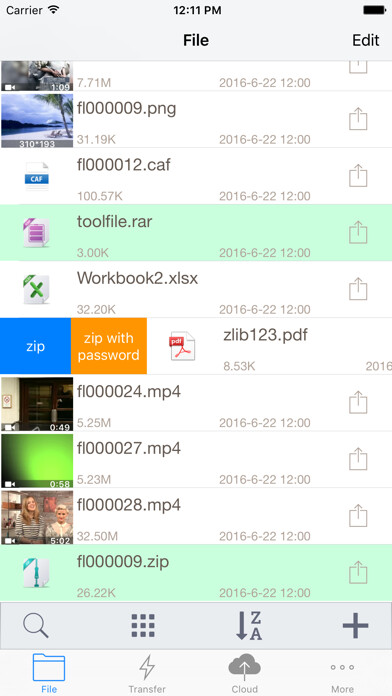 Emulate iPhone app unzip tool(zip/rar/un7z) using MyAndroid Emulate iPhone app unzip tool(zip/rar/un7z) using MyAndroid
