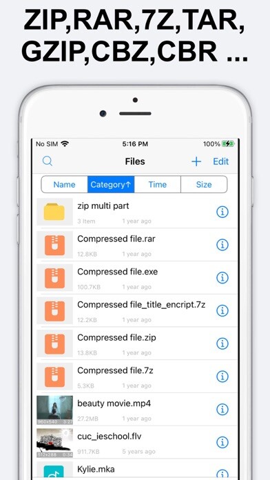 Emulate iPhone app Unzip - zip file opener using MyAndroid Emulate iPhone app Unzip - zip file opener using MyAndroid