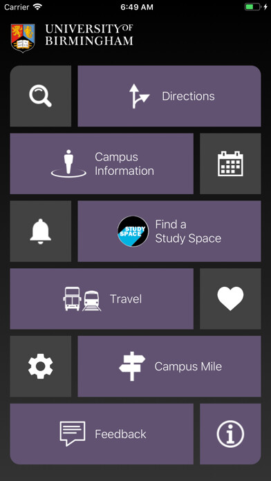 Emulate iPhone app UoB Campus Map using MyAndroid