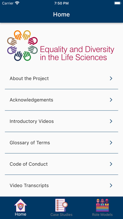 Emulate iPhone app UofG Equality and Diversity using MyAndroid Emulate iPhone app UofG Equality and Diversity using MyAndroid