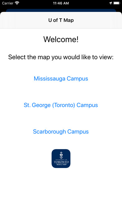 Emulate iPhone app U of T Map using MyAndroid