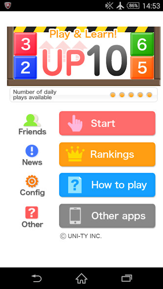 Emulate iPhone app UP10 (Play & Learn! Series) using MyAndroid