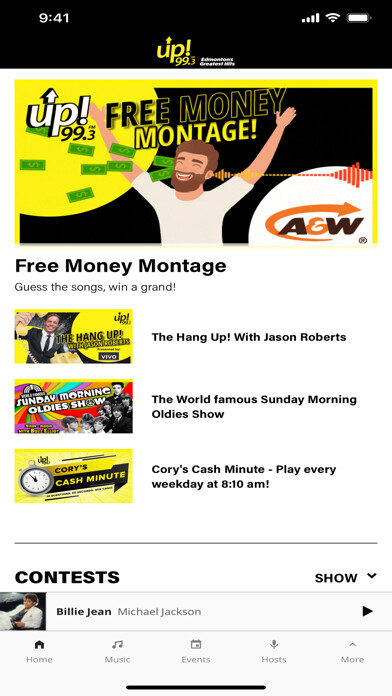 Emulate iPhone app up! 99.3 Edmonton using MyAndroid Emulate iPhone app up! 99.3 Edmonton using MyAndroid