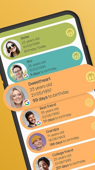 Run android online APK Upcoming Birthday Countdown from MyAndroid or emulate Upcoming Birthday Countdown using MyAndroid
