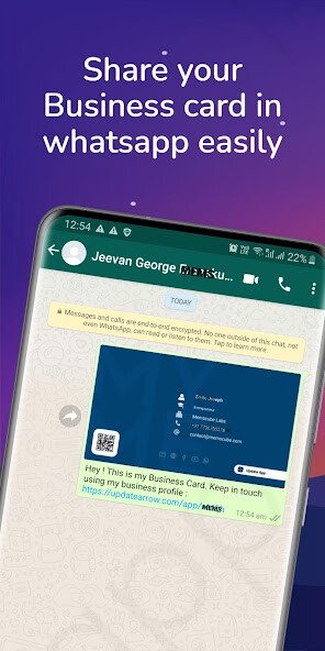 Run android online APK UpdateApp - Business card App from MyAndroid or emulate UpdateApp - Business card App using MyAndroid