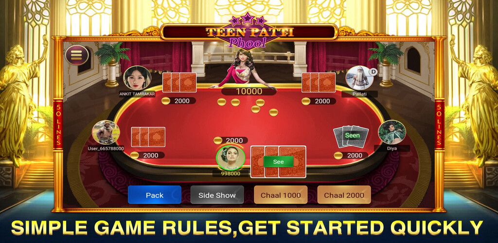 Run android online APK Up Down Lucky -3 Patti from MyAndroid or emulate Up Down Lucky -3 Patti using MyAndroid