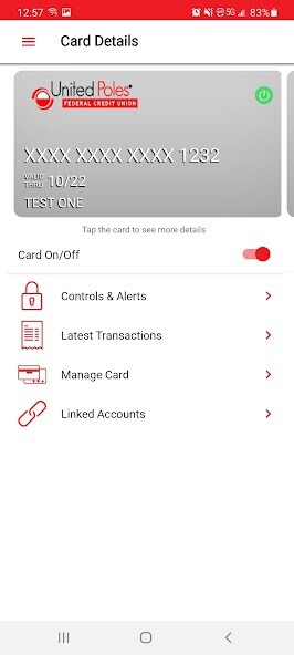 Run android online APK UPFCU Debit Card Controls App from MyAndroid or emulate UPFCU Debit Card Controls App using MyAndroid