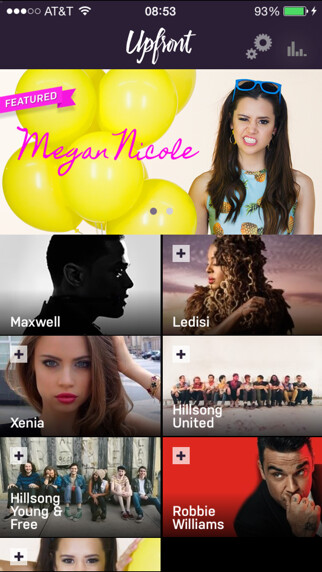 Emulate iPhone app Upfront for iPhone using MyAndroid