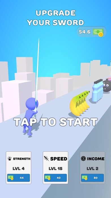 Emulate iPhone app Upgrade Your Sword using MyAndroid