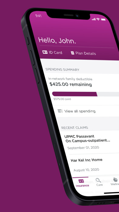 Emulate iPhone app UPMC Health Plan using MyAndroid