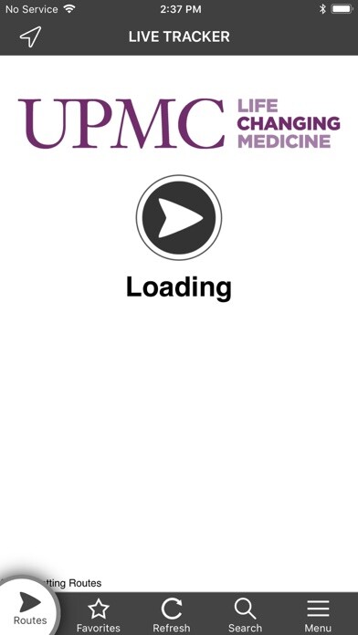 Emulate iPhone app UPMC Shuttle using MyAndroid