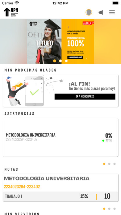 Emulate iPhone app UPN Móvil using MyAndroid Emulate iPhone app UPN Móvil using MyAndroid