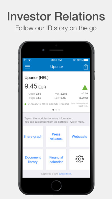 Emulate iPhone app Uponor Investor Relations using MyAndroid Emulate iPhone app Uponor Investor Relations using MyAndroid