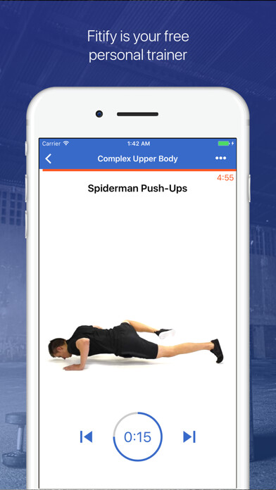 Emulate iPhone app Upper Body Workouts by Fitify using MyAndroid Emulate iPhone app Upper Body Workouts by Fitify using MyAndroid